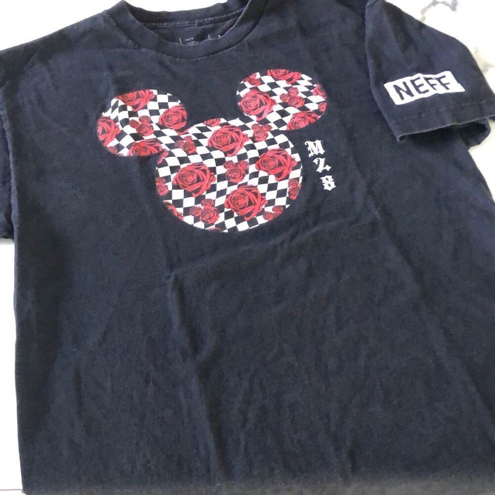 Disney x Neff Graphic Mickey Roses T Sz. L
